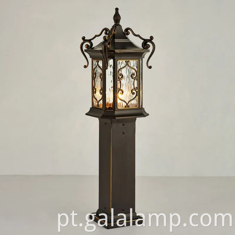 Lâmpada de jardim à prova d'água no estilo europeu para iluminação de parede externa